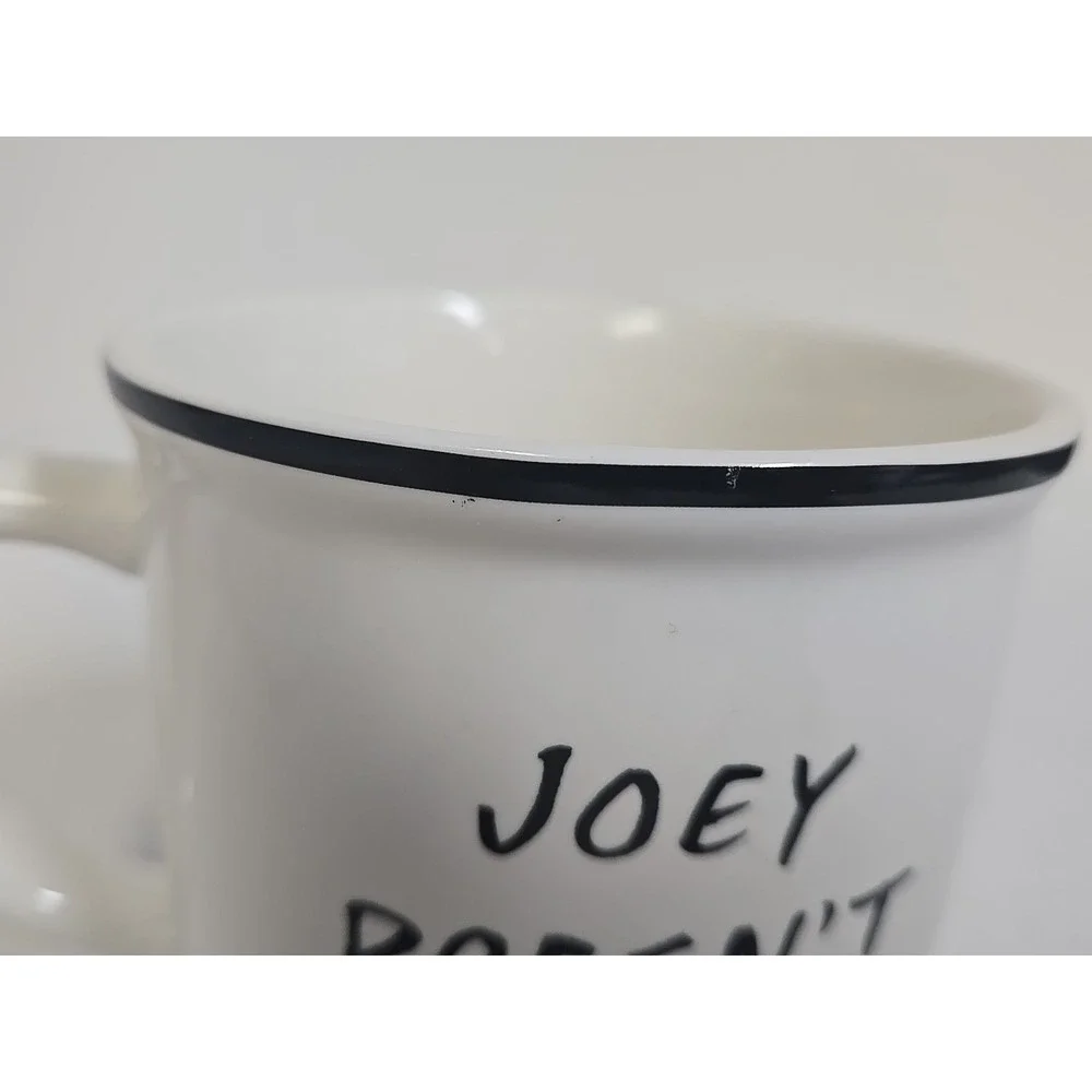 Pottery Barn Friends‎ Mug Ceramic Coffee Cup Joey Doesn't Share Food